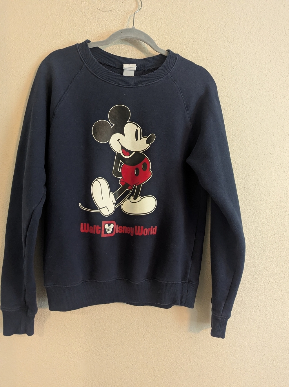 Disney  Navy Crewneck Sweatshirt with Mickey Graphic